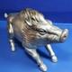 Statue En Fer Sanglier Sculpture Japonaise Ancienne L9,5 Pouces 1,5 Kg