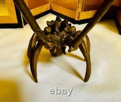 Statue en métal bronze homard épineux figurine ornement animal ancien