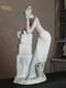 Statue En Porcelaine Ancienne De Valence Signée