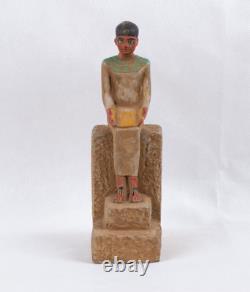 Statue pharaonique fait main ancienne égyptienne Imhotep Seigneur de la
