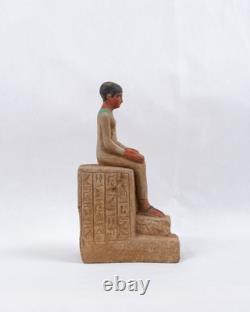 Statue pharaonique fait main ancienne égyptienne Imhotep Seigneur de la