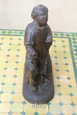 Statue religieuse ancienne/ Saint en bois haute époque 17ème 16 ème
