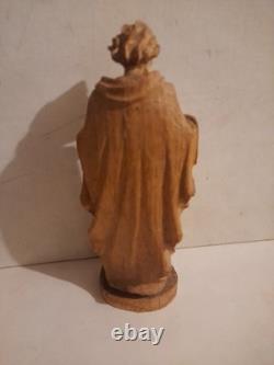 Statue religieuse bois ancienne Saint Eglise Ex Voto Religion christ sculpture