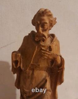 Statue religieuse bois ancienne Saint Eglise Ex Voto Religion christ sculpture