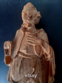 Statue religieuse bois ancienne Saint Eglise Ex Voto Religion christ sculpture