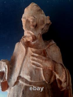 Statue religieuse bois ancienne Saint Eglise Ex Voto Religion christ sculpture