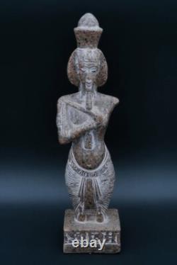 Statue roi Akhenaton 8,5 pouces Pharaon ANCIENNE EGYPTIENNE sculpture pierre