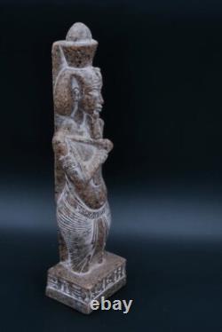 Statue roi Akhenaton 8,5 pouces Pharaon ANCIENNE EGYPTIENNE sculpture pierre