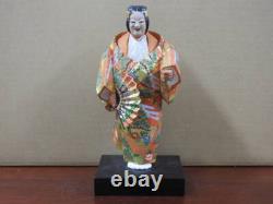 Statue sculpture bois noh art traditionnel Tameda Tetsuen Japon ancienne H10