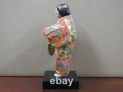 Statue sculpture bois noh art traditionnel Tameda Tetsuen Japon ancienne H10