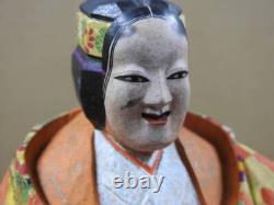 Statue sculpture bois noh art traditionnel Tameda Tetsuen Japon ancienne H10