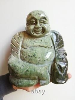 Statue, sculpture de bouddha ancien en pierre, jade, 19ème