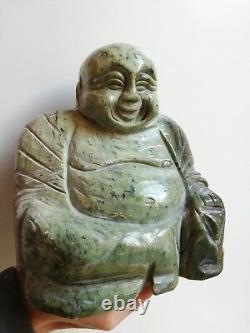 Statue, sculpture de bouddha ancien en pierre, jade, 19ème