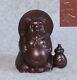 Statue Sculpture De Raton Laveur En Bronze Fait Main H4 Pouces Japon Ancienne