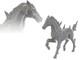 Statue Sculpture étalon Cheval Cuivre Fait Main W12 Pouces Japon Ancienne