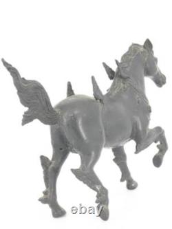 Statue sculpture étalon cheval cuivre fait main W12 pouces Japon ancienne