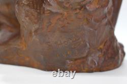 Statue sculpture femme nue en bronze Japon ancienne Hori Shinji H11 pouces