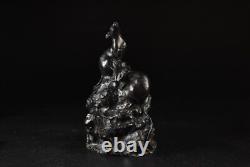 Statue sculpture rat souris bronze Nakamura Shinya avec boîte Japon ancienne