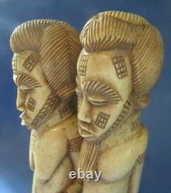 Statues Afrique en os ancienne Art ethnique africain african sculpture bone
