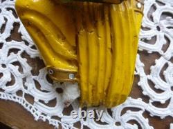 Statues Birmanie anciennes bois sculpté polychrome musiciens myanmar lot 4+1off