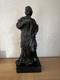 Statuette Ancienne F&eacute;nelon R&eacute;gule Sur Pl&acirc;tre Sign&eacute;e J. Geruzet Bruxelles