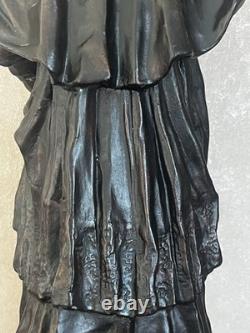 Statuette ancienne Fénelon Régule sur plâtre Signée J. Geruzet Bruxelles