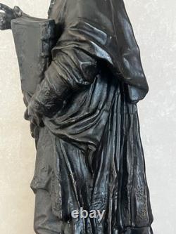 Statuette ancienne Fénelon Régule sur plâtre Signée J. Geruzet Bruxelles