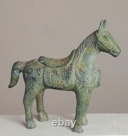 Statuette ancienne de cheval, sculpture en bronze, Chine