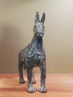 Statuette ancienne de cheval, sculpture en bronze, Chine