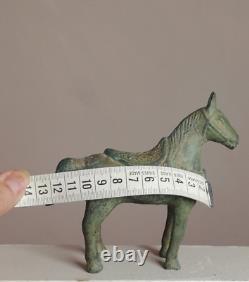 Statuette ancienne de cheval, sculpture en bronze, Chine