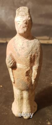 Statuette ancienne en terre cuite, style Wei, Chine XIXème siècle 13 cm