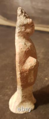 Statuette ancienne en terre cuite, style Wei, Chine XIXème siècle 13 cm