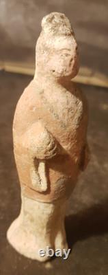 Statuette ancienne en terre cuite, style Wei, Chine XIXème siècle 13 cm