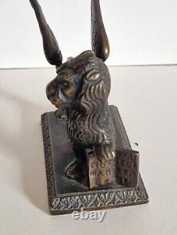 Statuette en bronze lion ailé de Venise lion de saint marc ancien