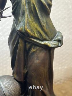 Statuette régule Science Arts 46,5 cm? Ancienne, Statue Réf N. 1