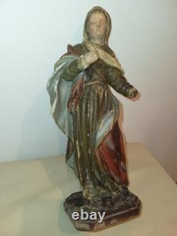 Ste Marie Madeleine/ANCIENNE STATUE RELIGIEUSE/BOIS SCULPTé/H. 27cm/XIXèXVIIIè Ste Marie Madeleine/ANCIENNE STATUE RELIGIEUSE/BOIS SCULPTé/H. 27cm/XIXèXVIIIè