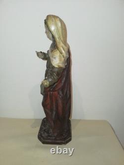 Ste Marie Madeleine/ANCIENNE STATUE RELIGIEUSE/BOIS SCULPTé/H. 27cm/XIXèXVIIIè