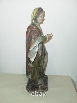 Ste Marie Madeleine/ANCIENNE STATUE RELIGIEUSE/BOIS SCULPTé/H. 27cm/XIXèXVIIIè