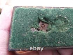 Sujet ancien petit bronze famille hiboux Chouette sur ce socle en marbre