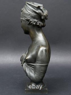 Superbe ancienne SCULPTURE en BRONZE XIXème Madame De Récamier