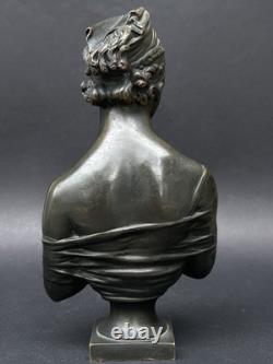Superbe ancienne SCULPTURE en BRONZE XIXème Madame De Récamier