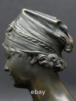 Superbe ancienne SCULPTURE en BRONZE XIXème Madame De Récamier