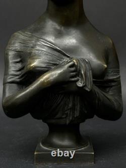 Superbe ancienne SCULPTURE en BRONZE XIXème Madame De Récamier