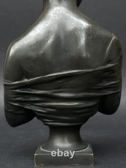Superbe ancienne SCULPTURE en BRONZE XIXème Madame De Récamier