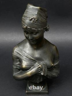Superbe ancienne SCULPTURE en BRONZE XIXème Madame De Récamier