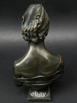 Superbe ancienne SCULPTURE en BRONZE XIXème Madame De Récamier