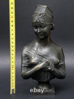 Superbe ancienne SCULPTURE en BRONZE XIXème Madame De Récamier