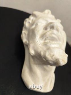 Tête Faune dansant Pompeï Moulage ancien sculpture murale