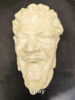 Tête Faune dansant Pompeï Moulage ancien sculpture murale