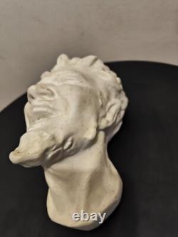 Tête Faune dansant Pompeï Moulage ancien sculpture murale